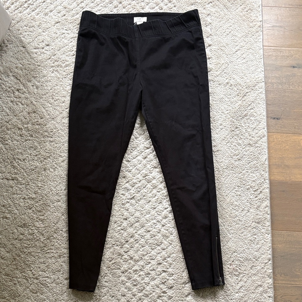 LOFT Black Girls' Pull-On Stretch Leggings